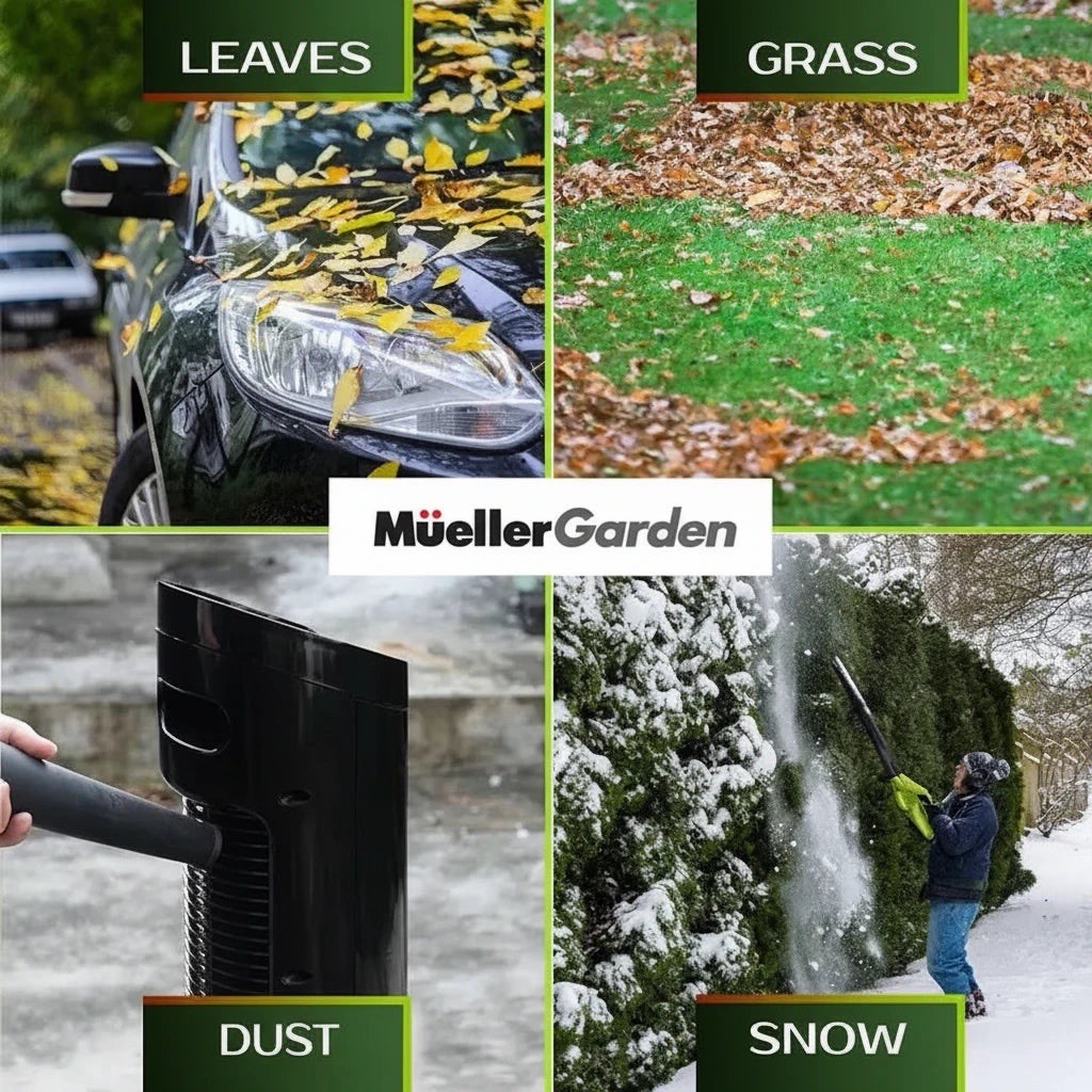 Mueller UltraStorm Leaf Blower Cordless Electric, 140 MPH 20 V Motor, NEW