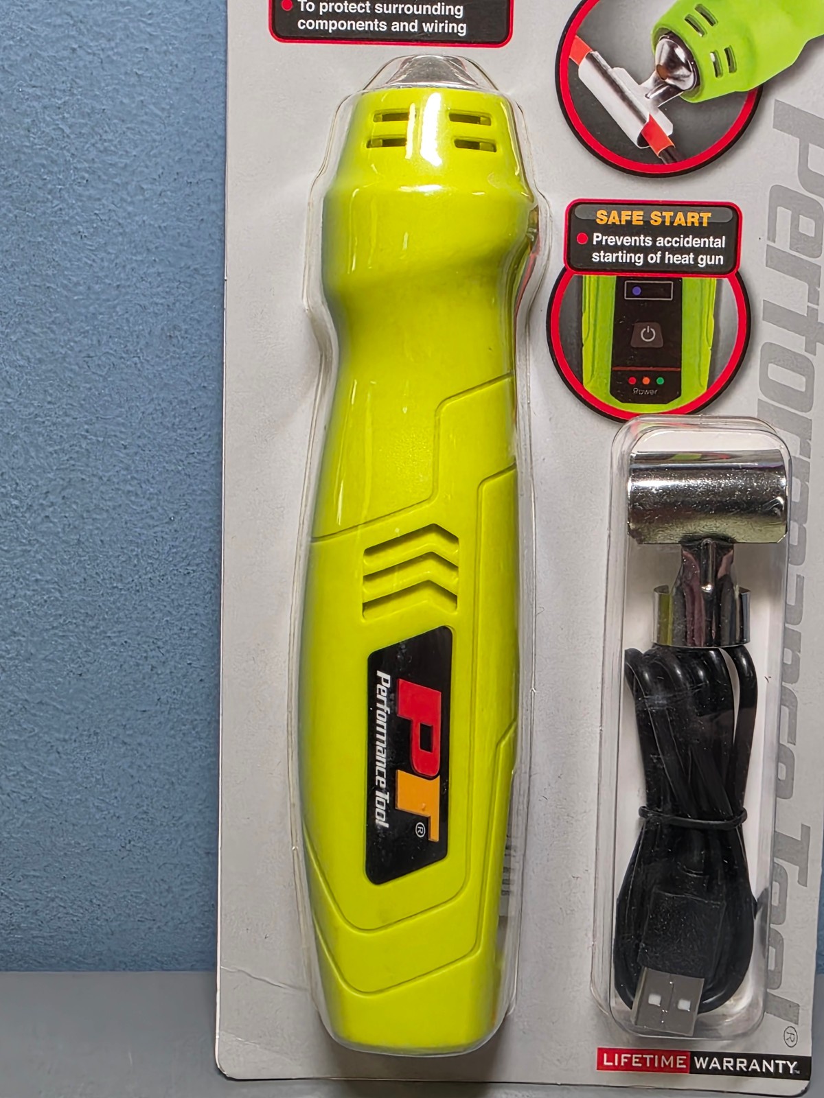 Performance Tool Cordless Heat Gun W2082 -Rechargable, 600°F Max, New & Sealed