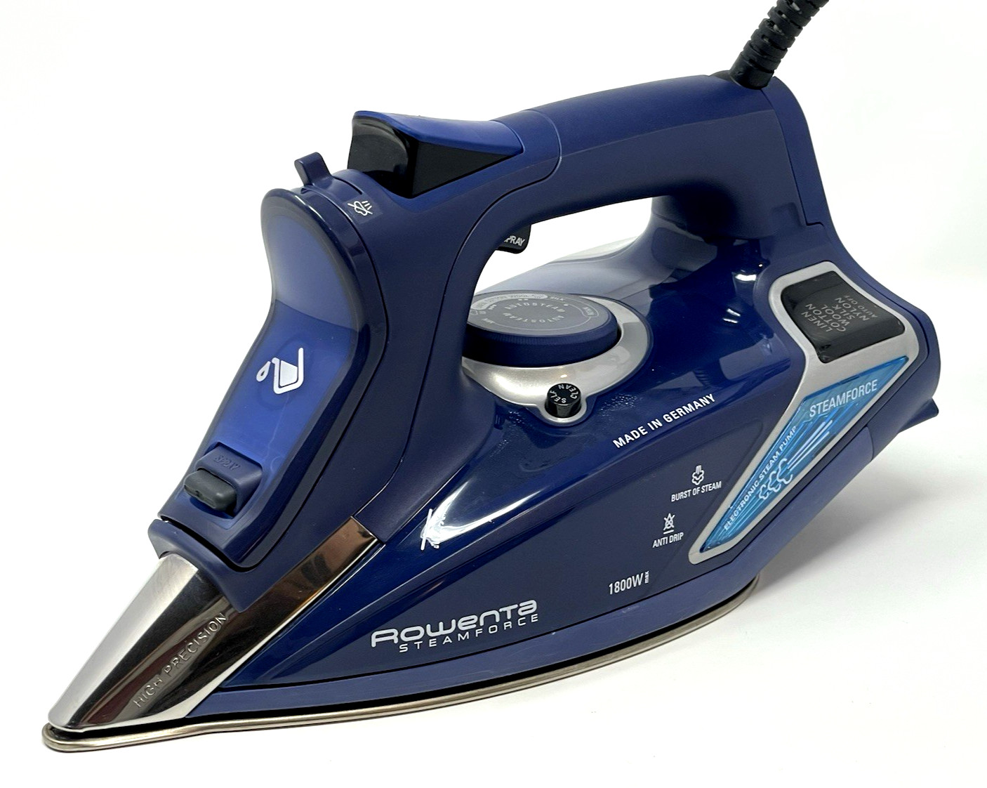 Rowenta DW9280 SteamForce Clothes Iron 1800W Stainless Soleplate Germany – Nice!