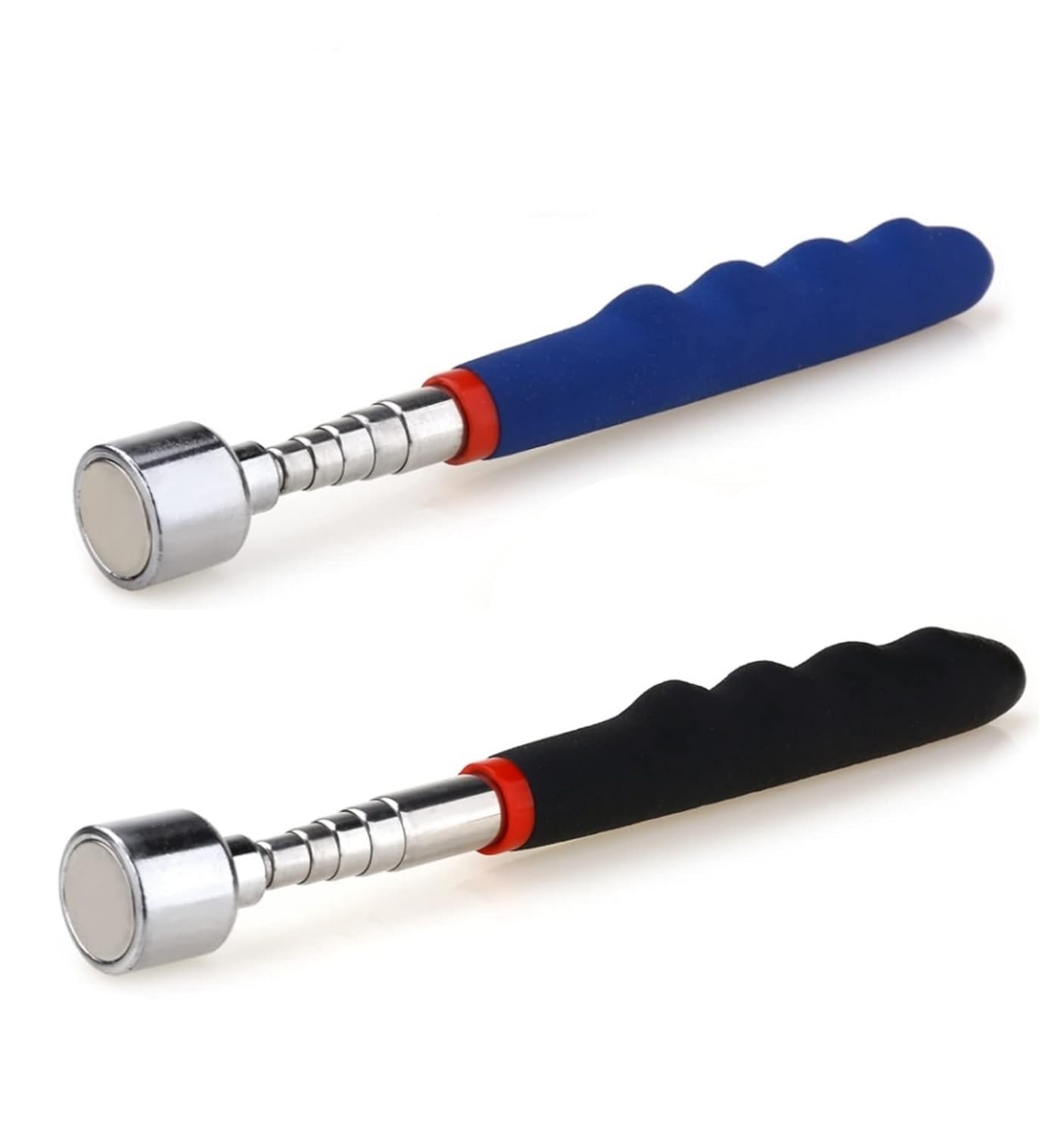 2x 30in Magnetic Telescoping Pickup Rod Tool 20lb Magnet Grabber Extension Stick