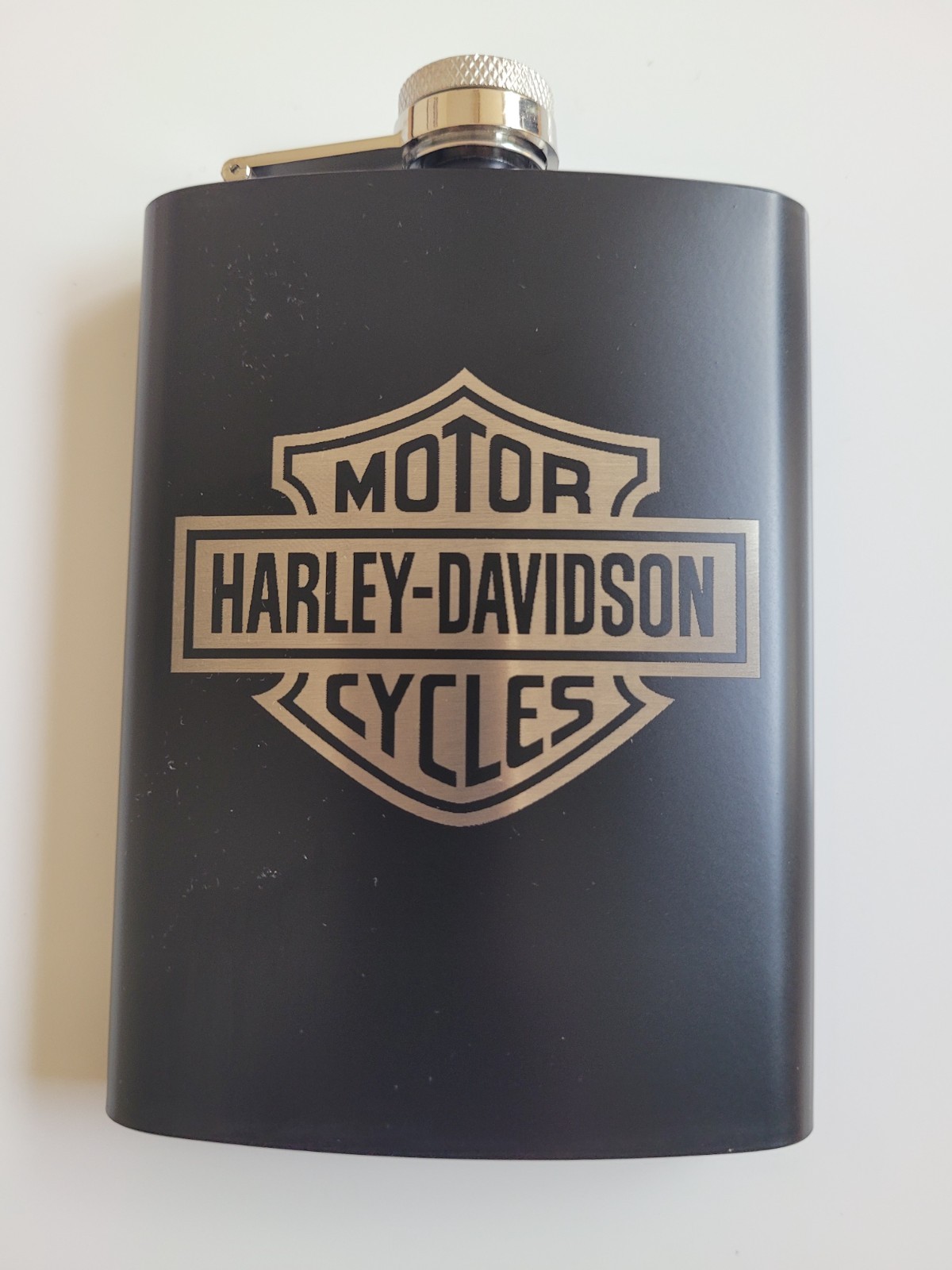 2 Pack Harley Davidson Art 8 oz. Stainless Steel Hip Flask – Biker Pocket Flask