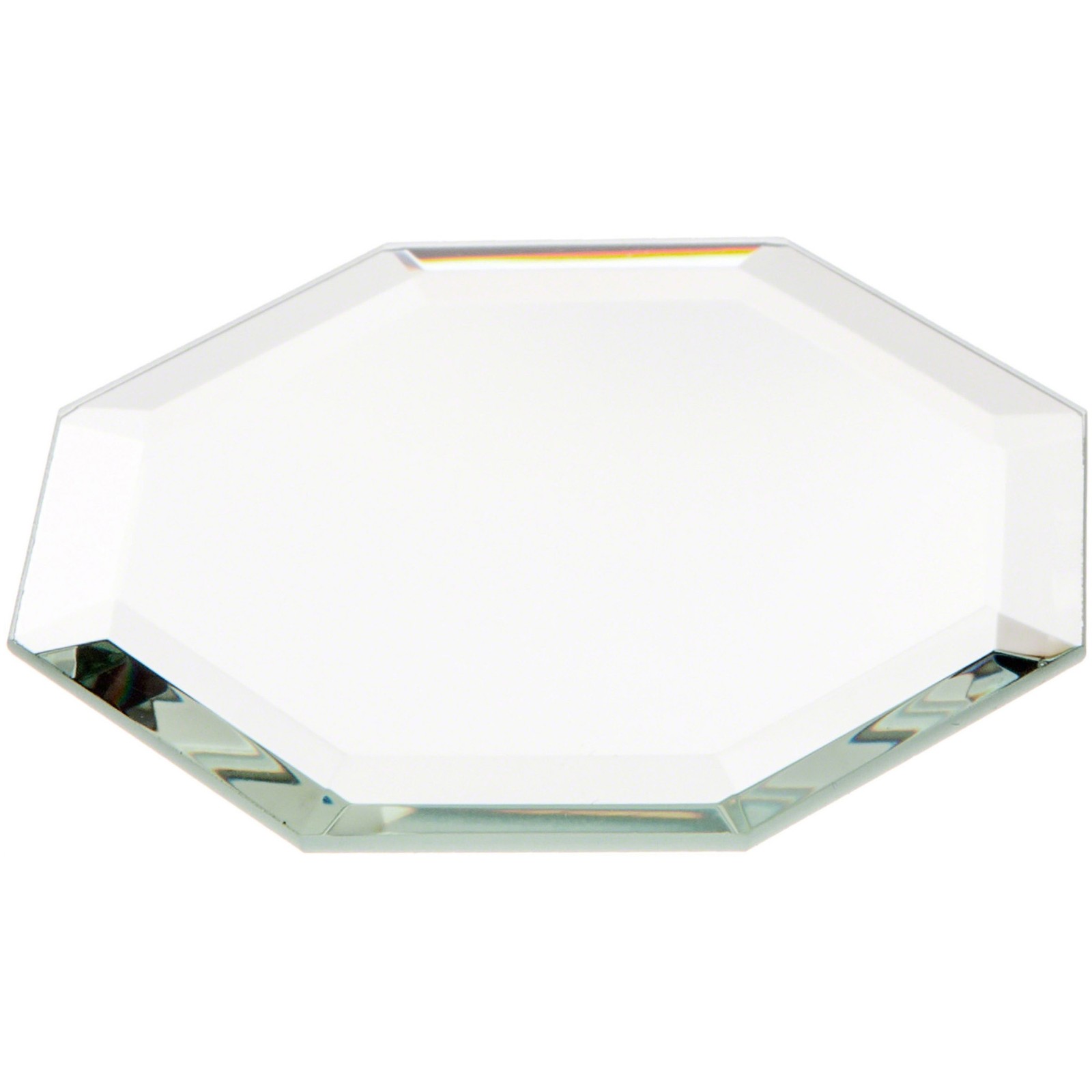 Plymor 2.5″ Octagon, 3mm Thick Beveled Glass Mirror