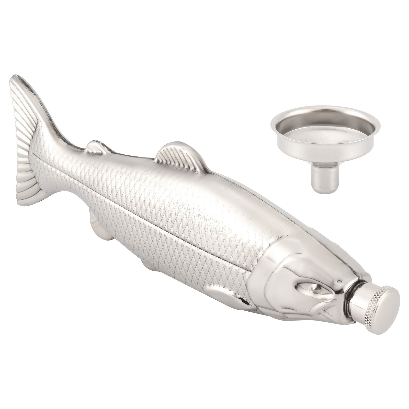 1 Set Fish-Shape Hip Flask 5Oz Bottle Flask Stainless Steel Party8822