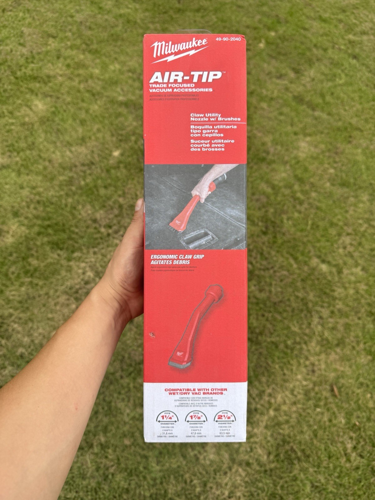 Milwaukee 49-90-2040 AIR-TIP Claw Utility Nozzle Attachment w/ Brushes