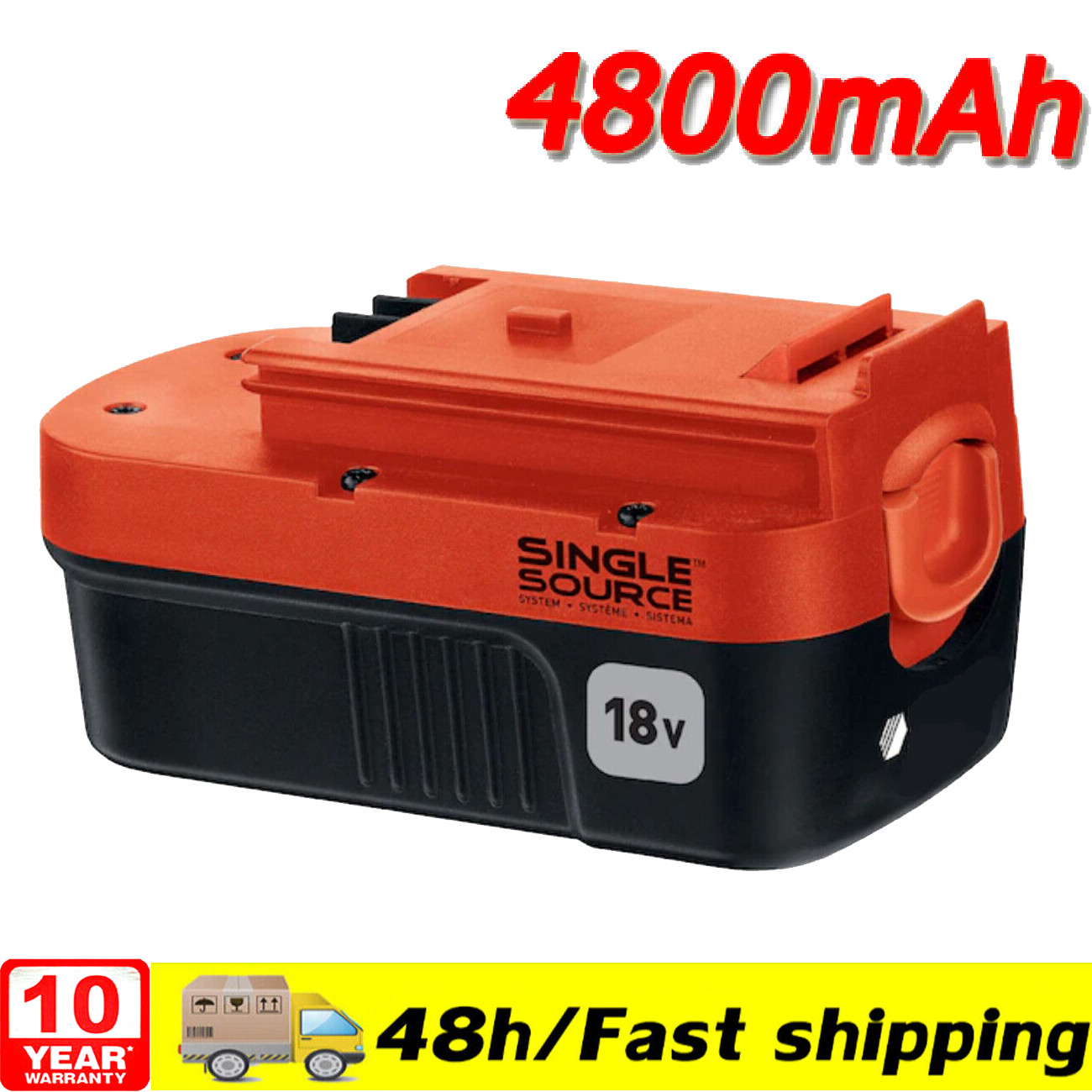 4Pack 18V for Black and Decker HPB18 18 Volt Battery/Charge HPB18-OPE 244760-00