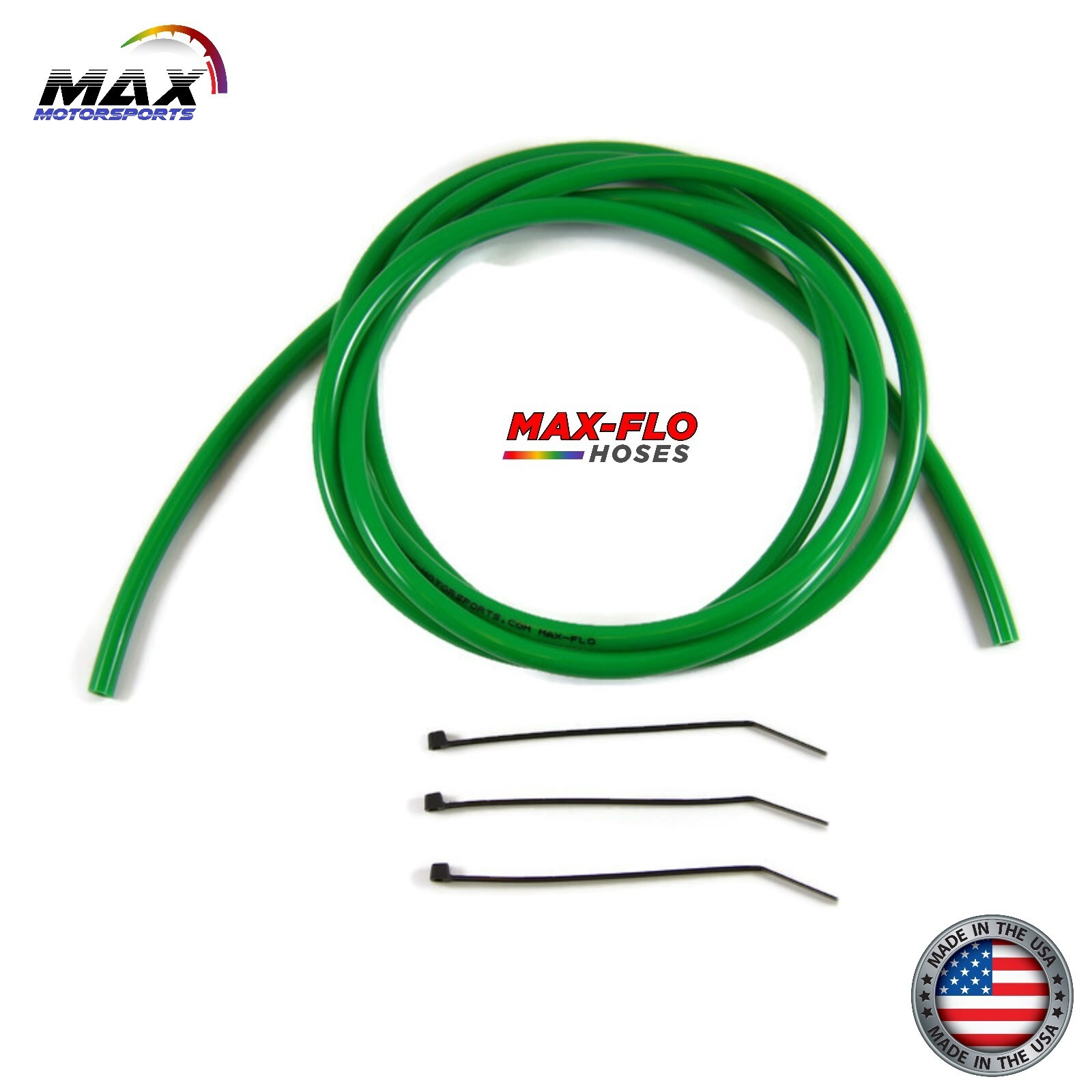 6’ x 1/8” (3.2mm) ID x 1/4” OD GREEN FUEL LINE GAS TUBE SMALL CARB VENT HOSE