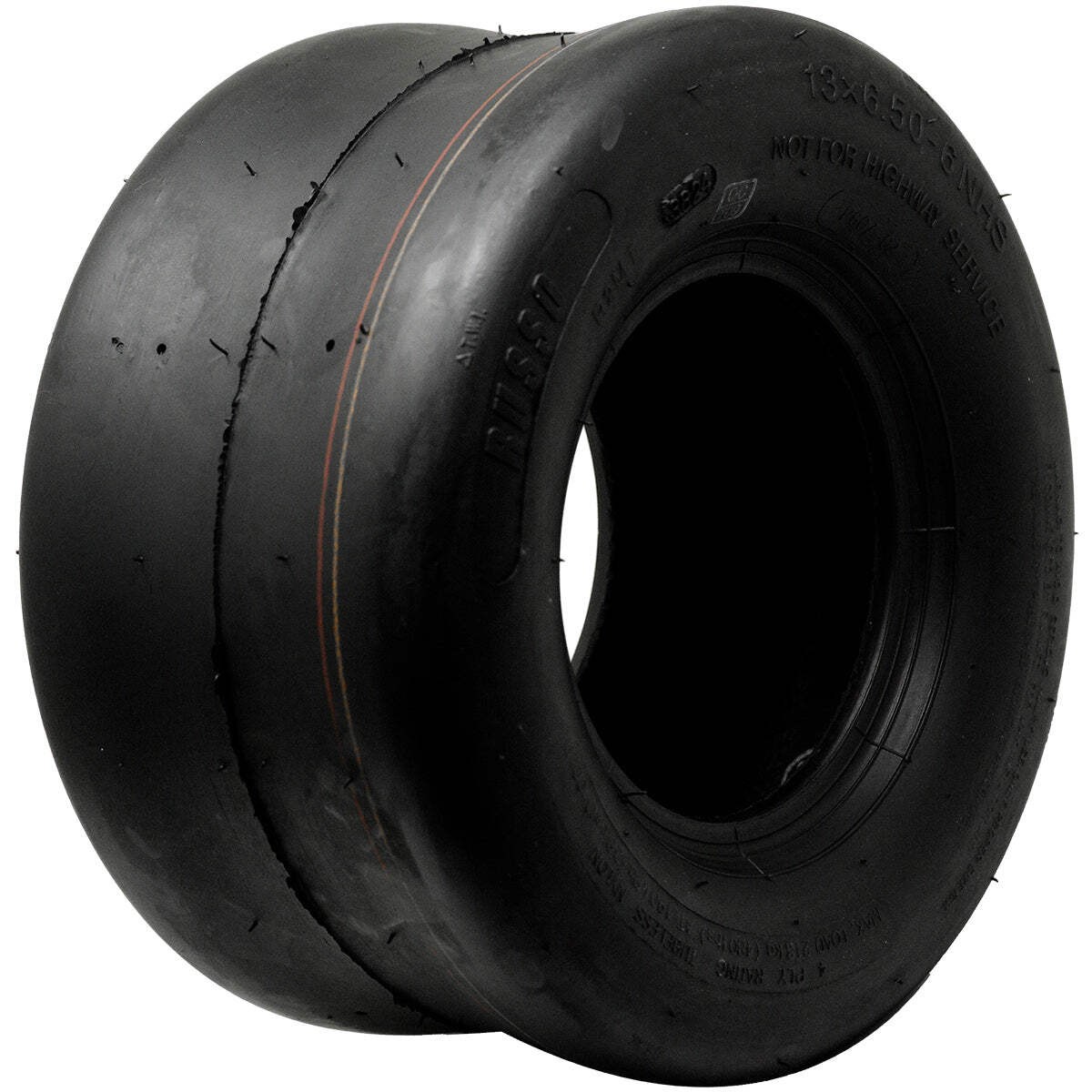 2PK 13×6.50-6 Tubeless Smooth Tires 4 PLY Zero Turn Caster Tire