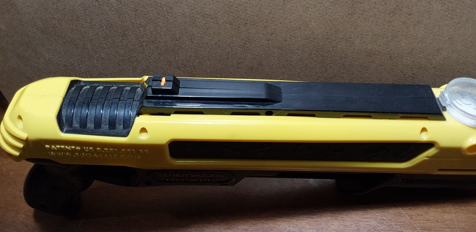 Bug-A-Salt Black Yellow Original Salt Gun Kills Flying Insects Bugs w Extra Salt