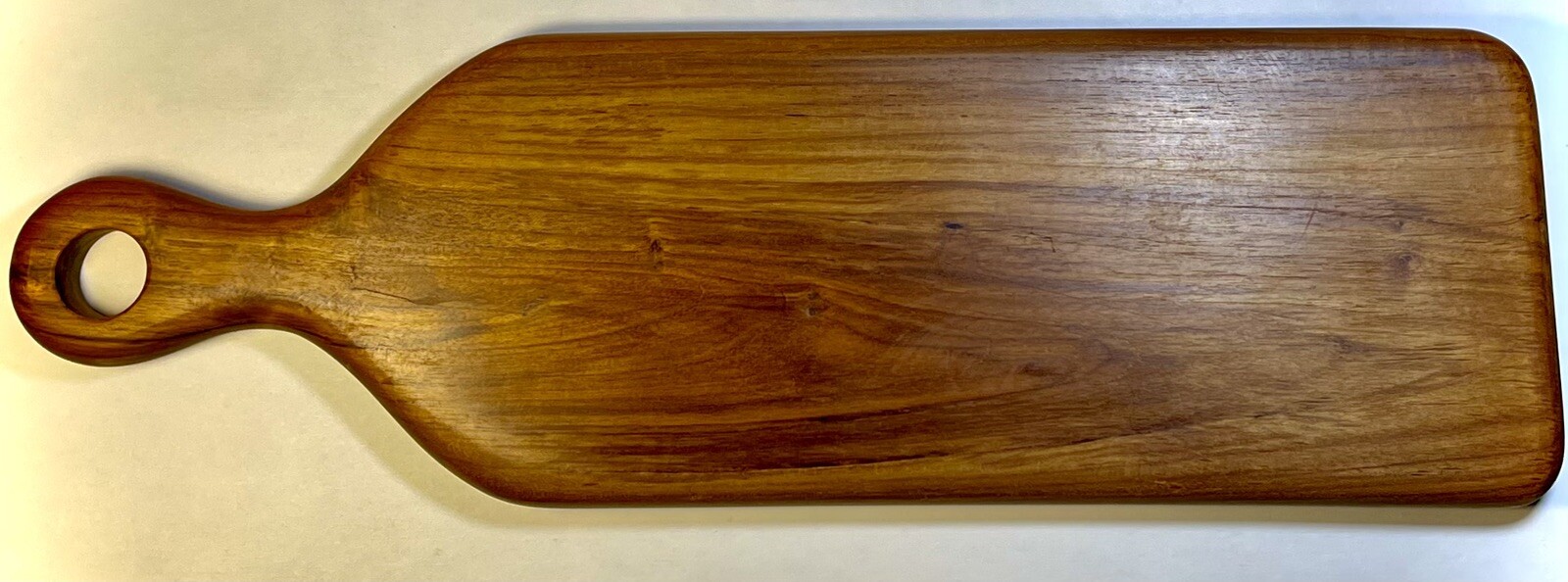 Teak Wood – One Piece Solid Teak Wood Board for Cutting, Serving, W/ Long Handle