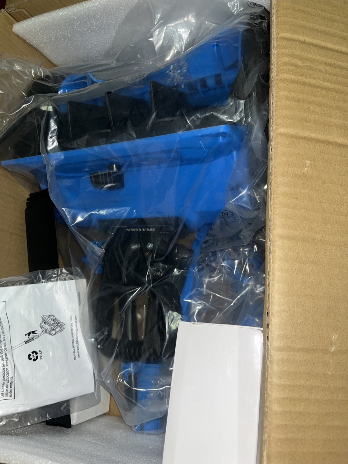 40V Cordless Snow Shovel, 13 Inch, 4.0Ah Electric Snow Blower, Blue