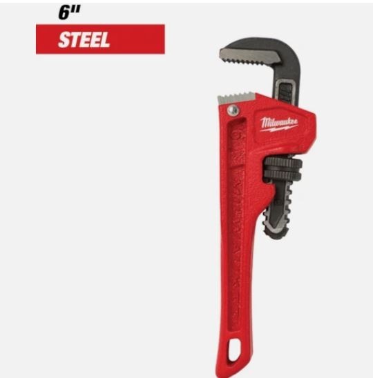 Milwaukee 6 in. Steel Pipe Wrench 48-22-7106 New