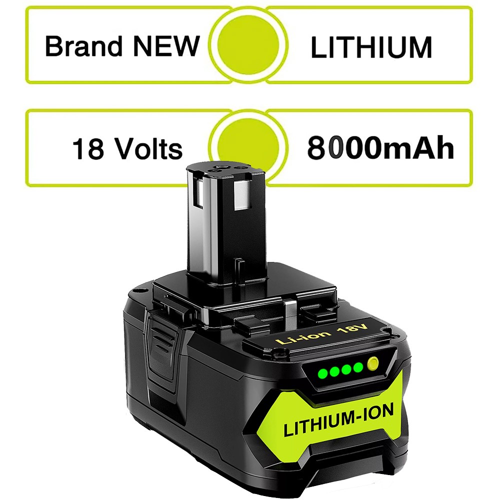 3PACK 18V 8.0Ah P108 One+Plus High Capacity Battery Lithium-Ion New for Ryobi