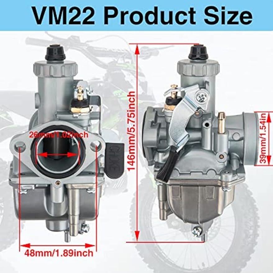 VM22 26mm Carburetor For Predator 212cc 196cc Mikuni Carb Go Kart Mini Bike