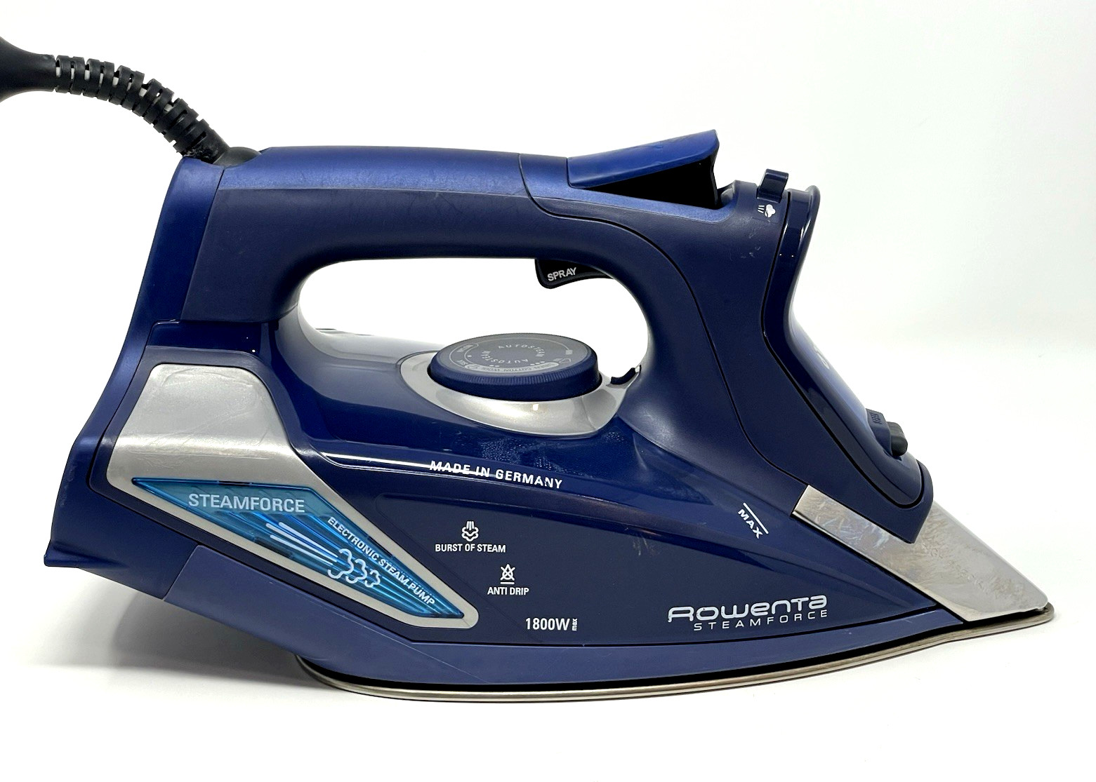 Rowenta DW9280 SteamForce Clothes Iron 1800W Stainless Soleplate Germany – Nice!