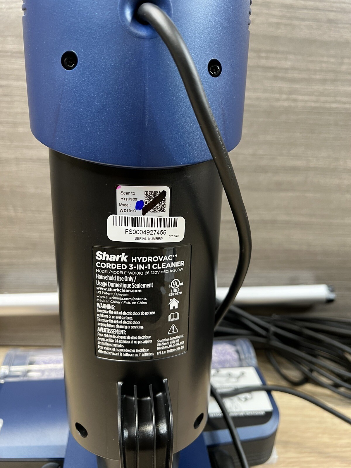 Shark WD101Q HydroVac XL 3-in-1 Vacuum System [ REFURBISHED]