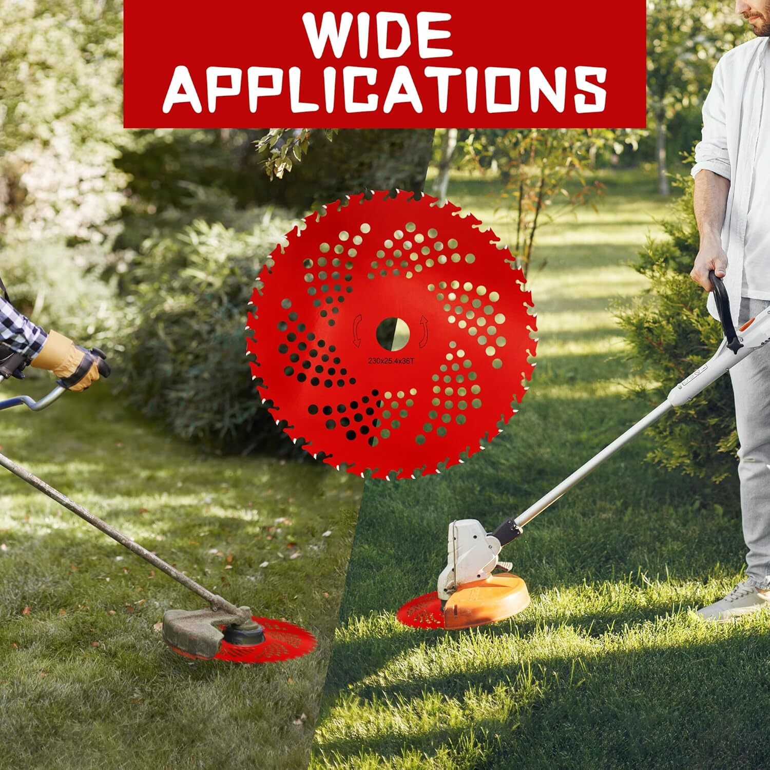 4 Pack 9″ Carbide Tip Circular Saw Brush Cutter Trimmer Weed Eater Blade Sets