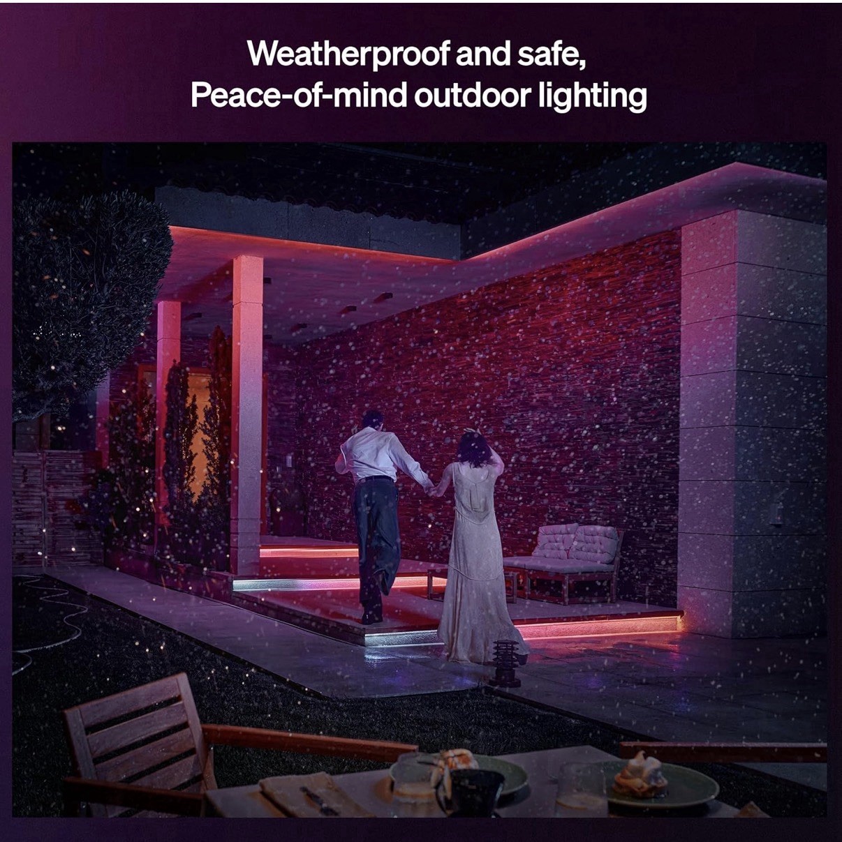 Philips Hue 16 ft Outdoor Gradient LED Lightstrip, App Control, Weatherproof