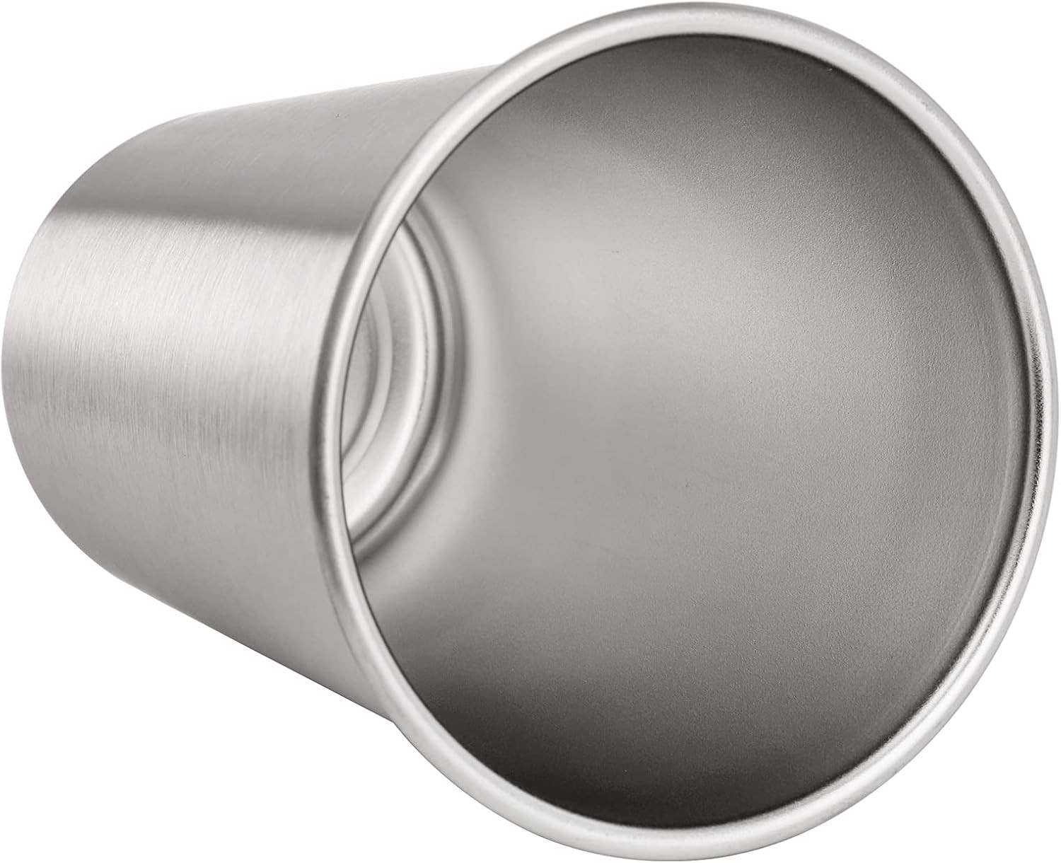 6 Pack 16 oz Stainless Steel Pint Cups Metal Cups Unbreakable Drinking Glasses W