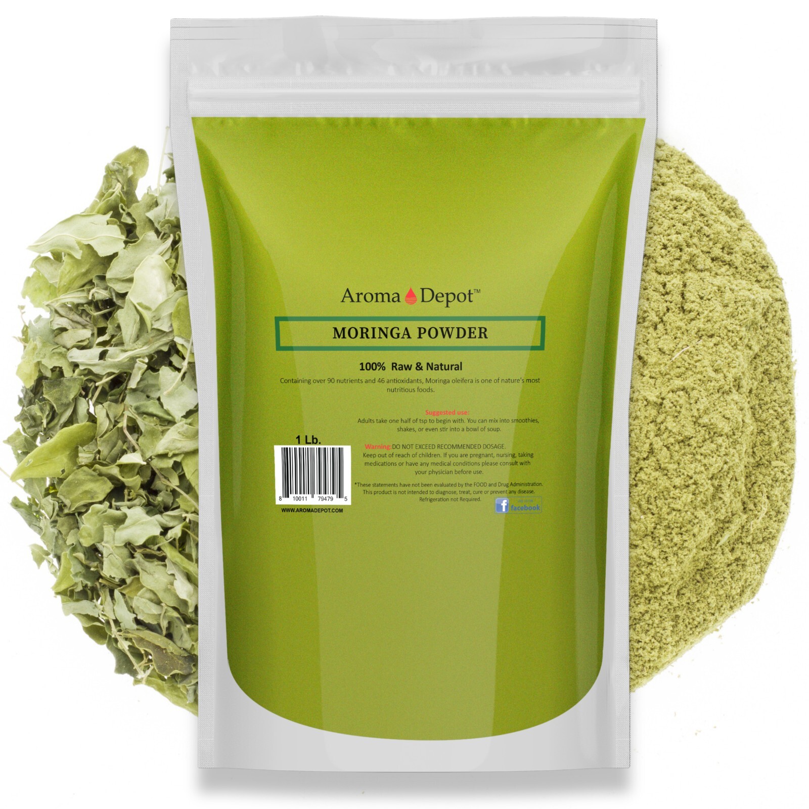 Moringa Powder oleifera Leaf 100% Pure Natural Superfood Gluten Free Lot
