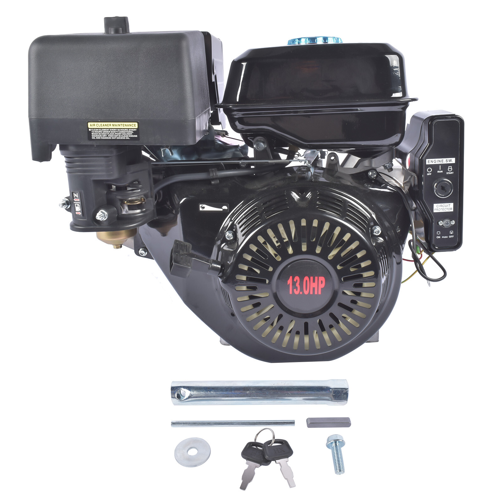 15HP/13HP 420cc/389cc 4 Stroke OHV Horizontal Shaft Gas Engine Recoil/Electric