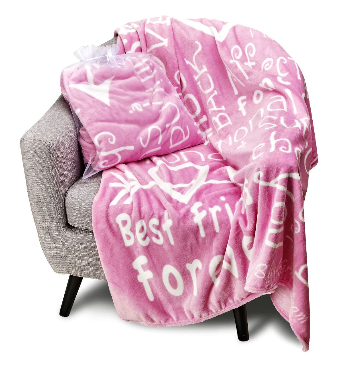 BlankieGram I Love You Throw Blanket Gift Best Friend Mom Caring – 5 colors