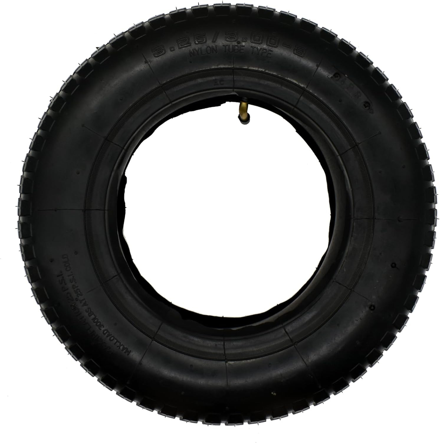 3.25/3.00-8 Wheelbarrow Tire and Inner Tube (1 Set) by Air Filled 4PR and ma…