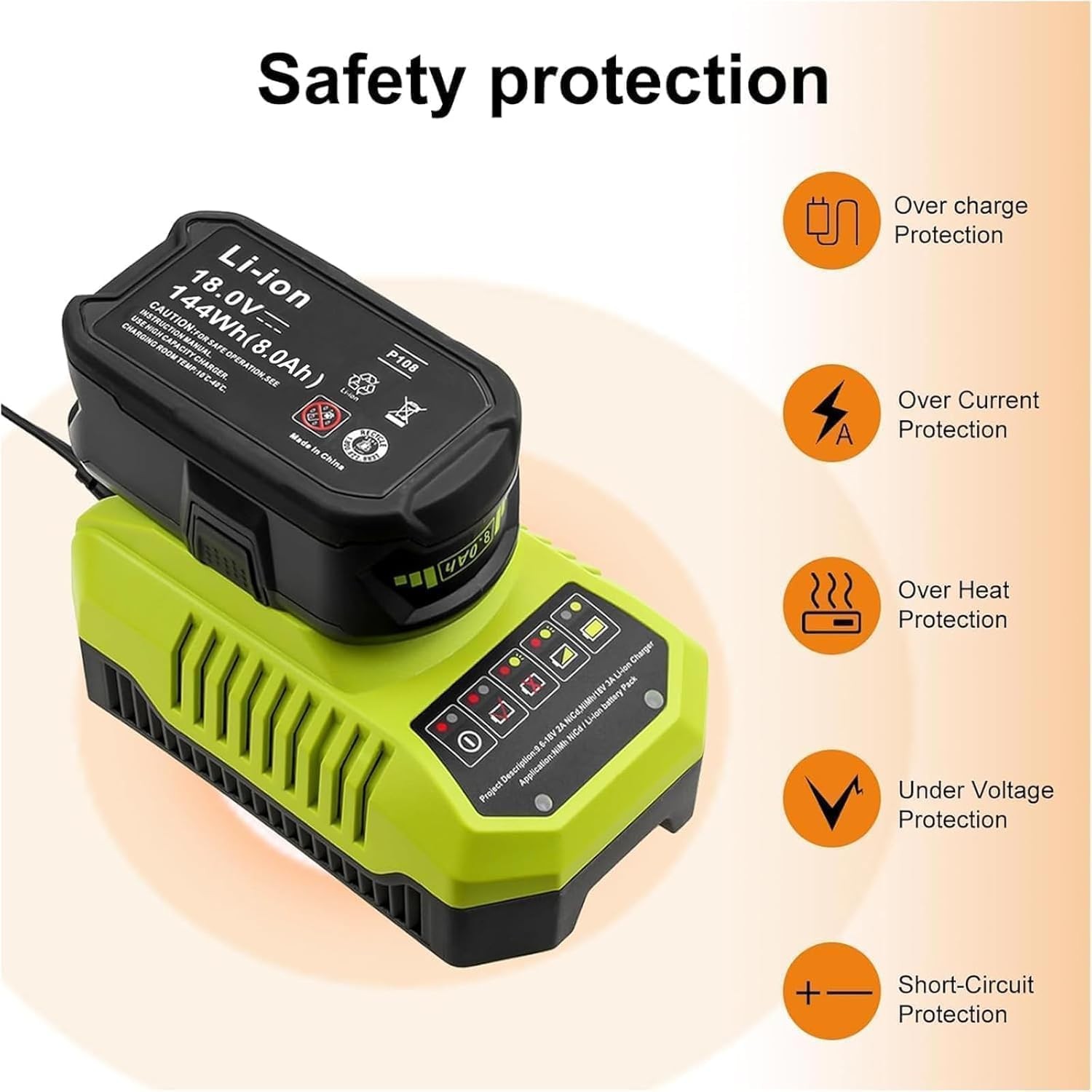 Topbatt Upgraded 2Pack 8000Mah Replacement For Ryobi 18V 8.0Ah Battery