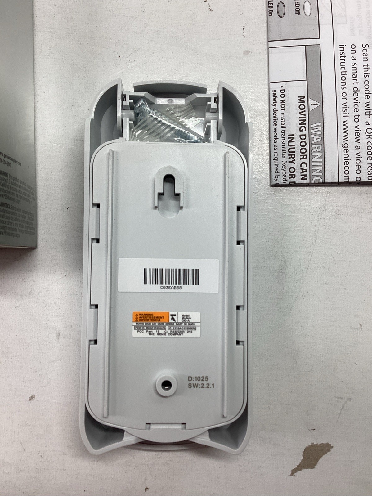 Genie Garage Door Opener Wireless Keyless Keypad 37224R