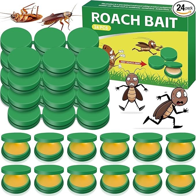 Roach Killer Cockroach Traps for Indoor & Outdoor Infestation Control pack of 24