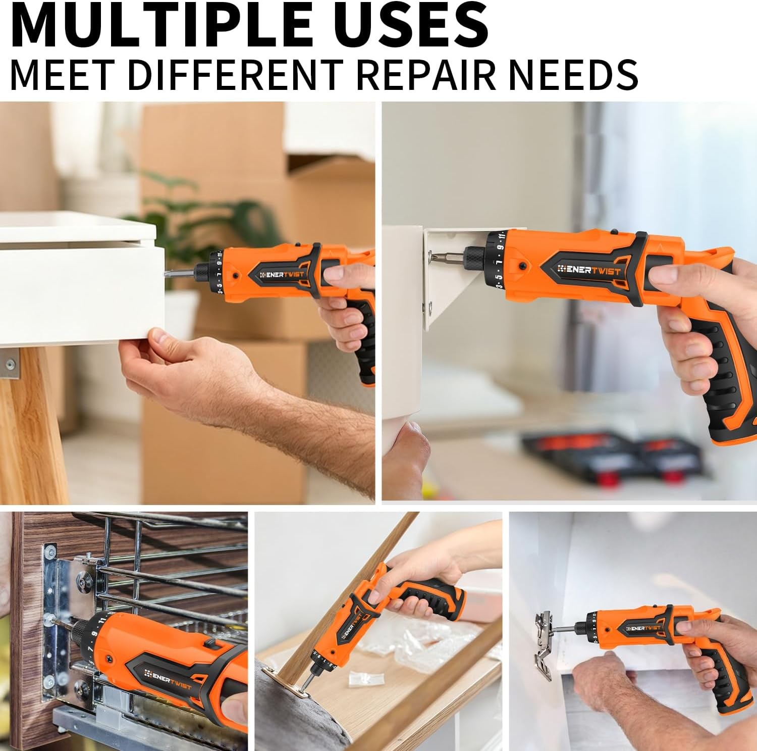 8V Max Cordless Electric Screwdriver Set, 82 Accs, 10Nm, LED