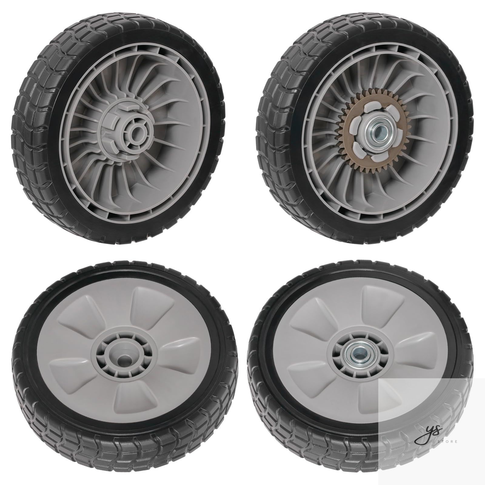 4 Pcs 8″ Lawn Mower Wheels Compatible with Honda HRR216 HRS216 HRT216 Lawn Mower