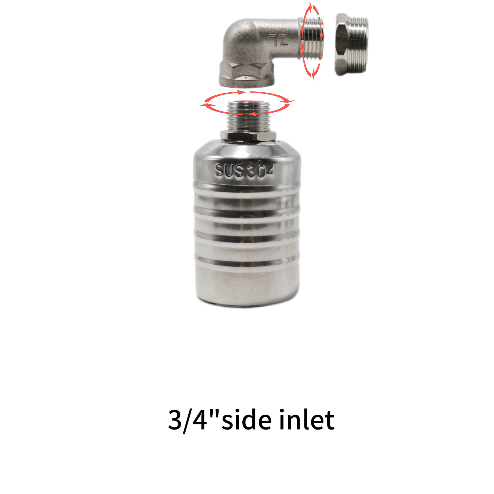 304 Stainless Steel Automatic Water Level Control Float Valve For Water Tank