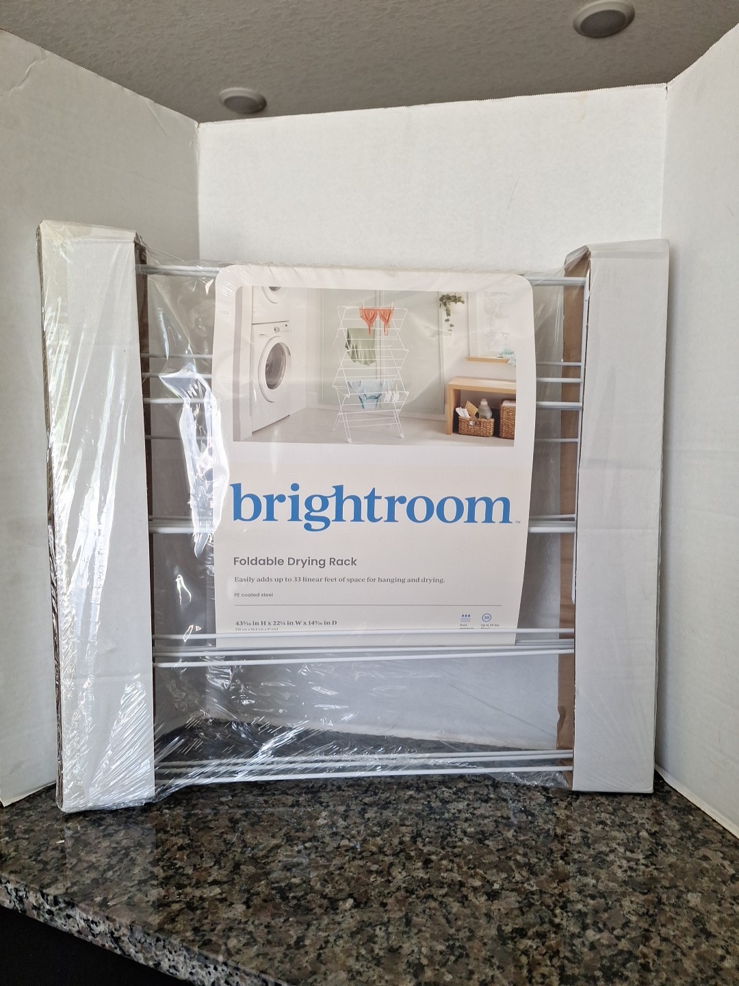 Brand New Brightroom 3 Tier Coated Steel Foldable Drying Rack