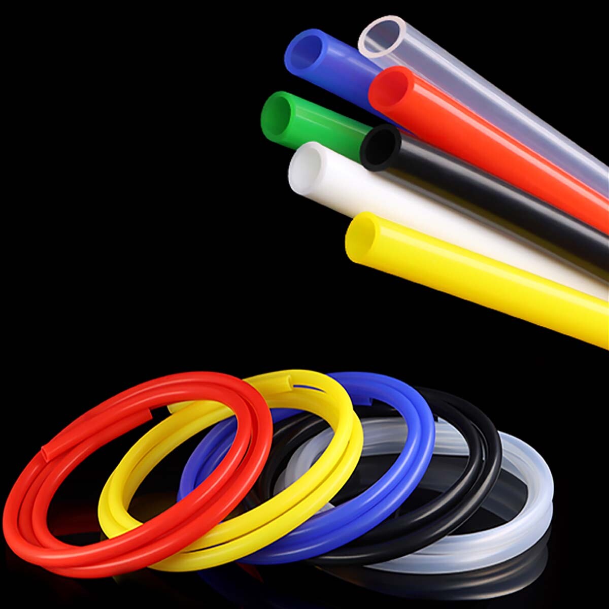 High Temp Food Grade Silicone Tube Flexible Rubber Pipe Various Colors & Sizes