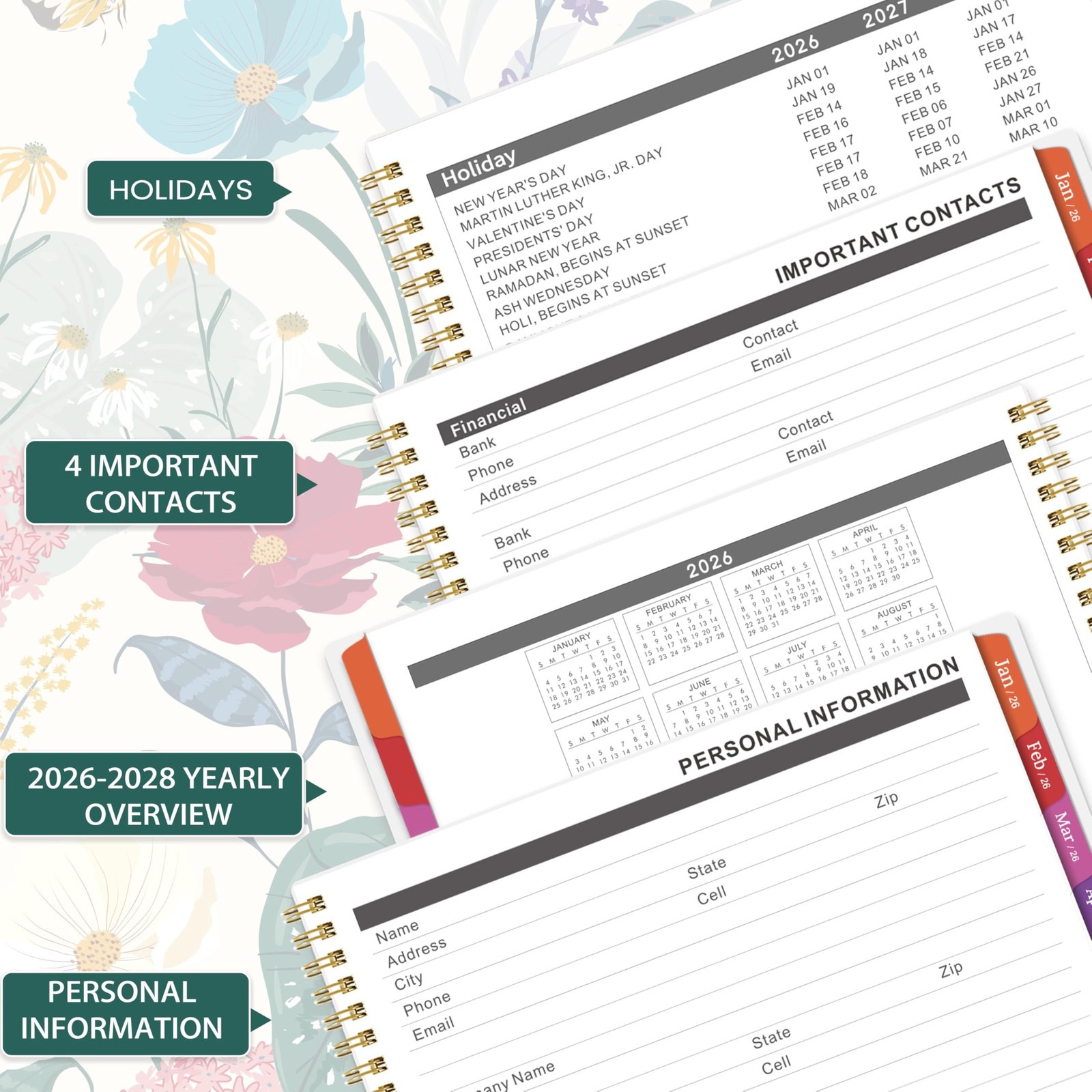 2026 Monthly Planner – January 2026 – December 2026, 9” x 11”, 12 Months Pl…