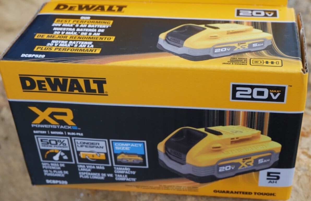 DeWALT DCBP520 POWERSTACK 20V Lith-Ion 5.0Ah Battery ✅ NEW ✅
