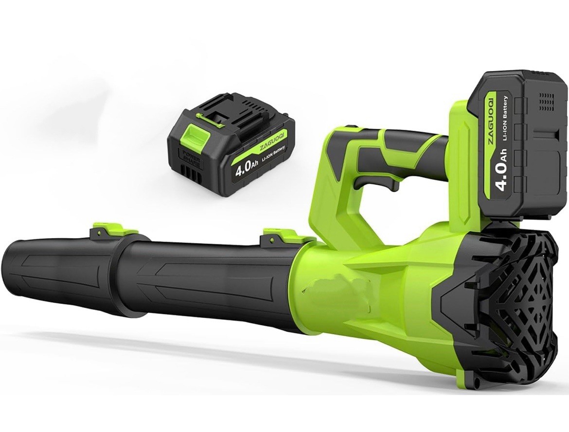 Cordless Leaf Blower 650CFM 288MPH 5A Batteries 6-Speed Handheld