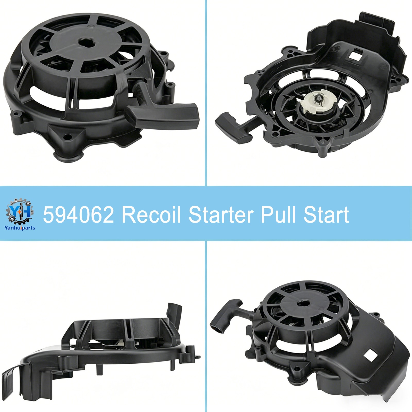 Rewind Recoil Starter for Briggs Stratton 594062 Selected 103M0B 104M02 Engine