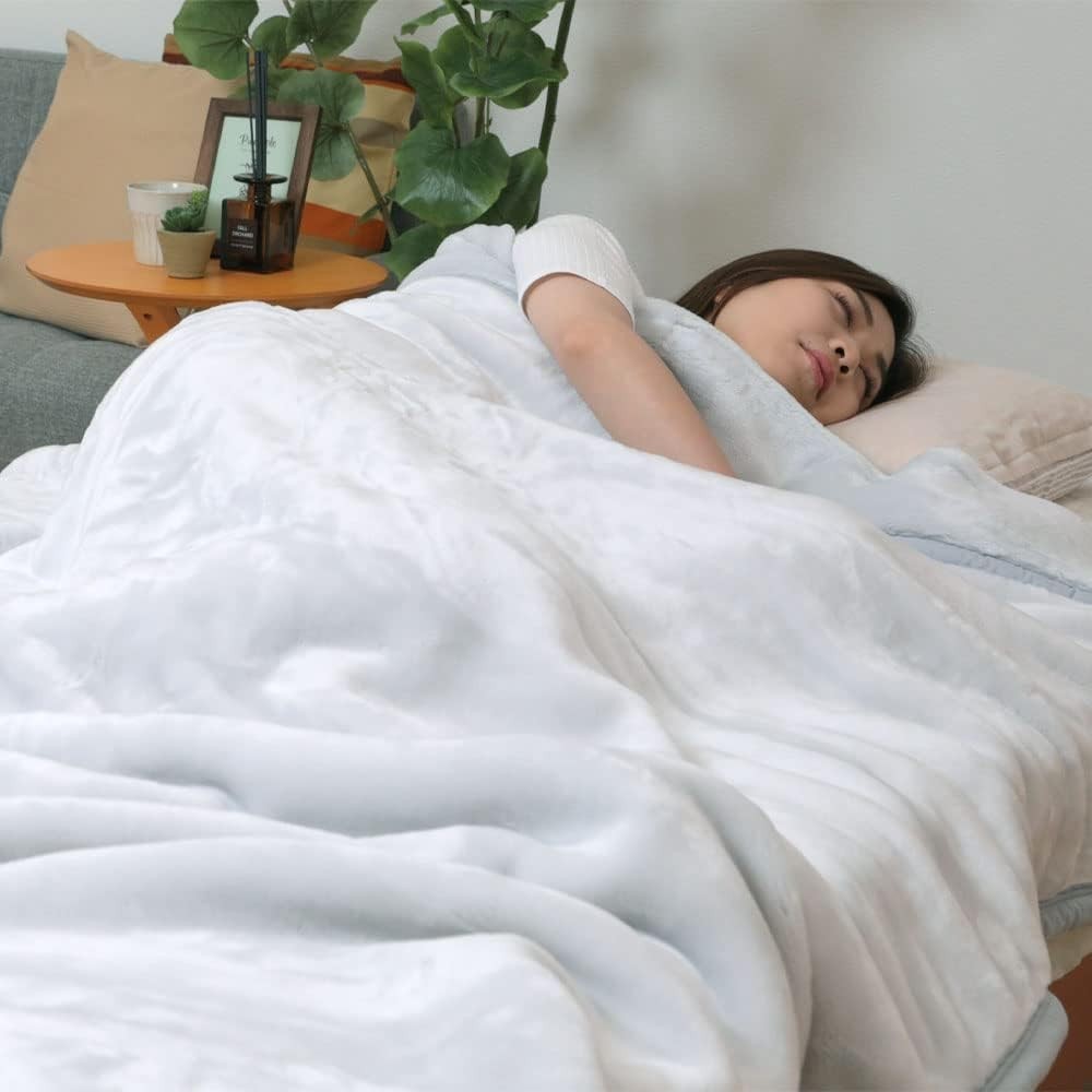 Romance Kosugi Double-Layered Acrylic Blanket Single 140x200cm Pearl Gray 2.6kg