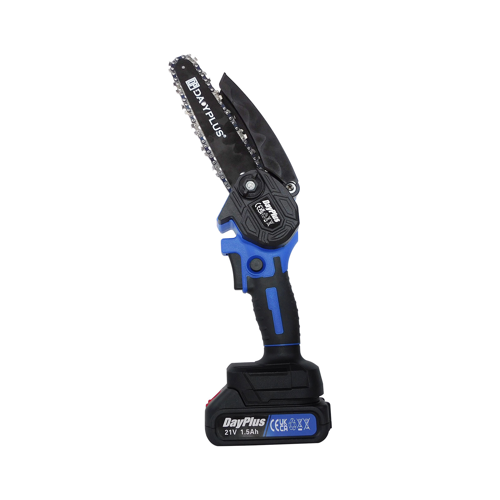 6″ Brushless Cordless Electric Chainsaw Wood Cutter With 1500mAh Li-ion Battery