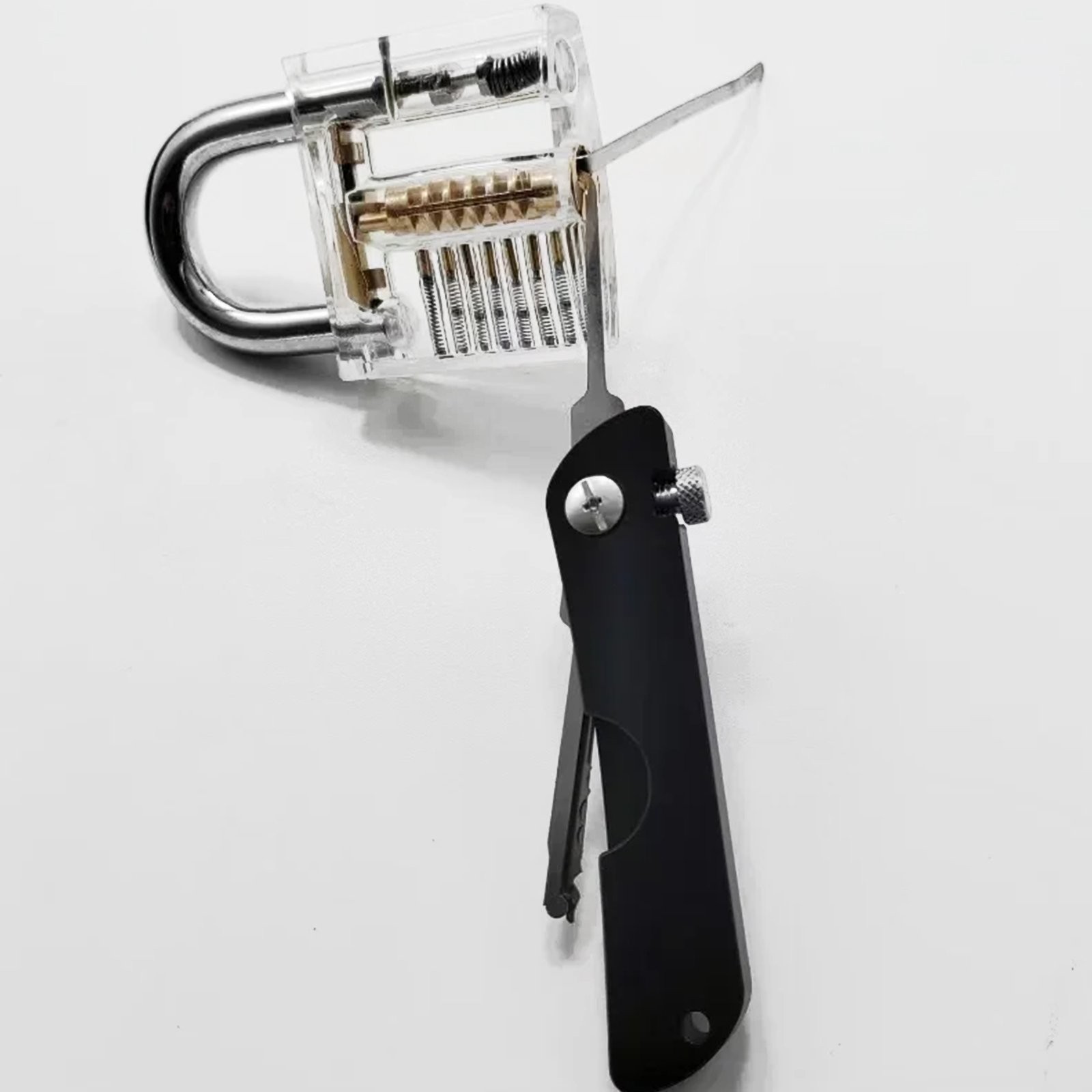 Multifunctional Stainless Steel 21in1Set Key Kit Transparent PadLock Optional
