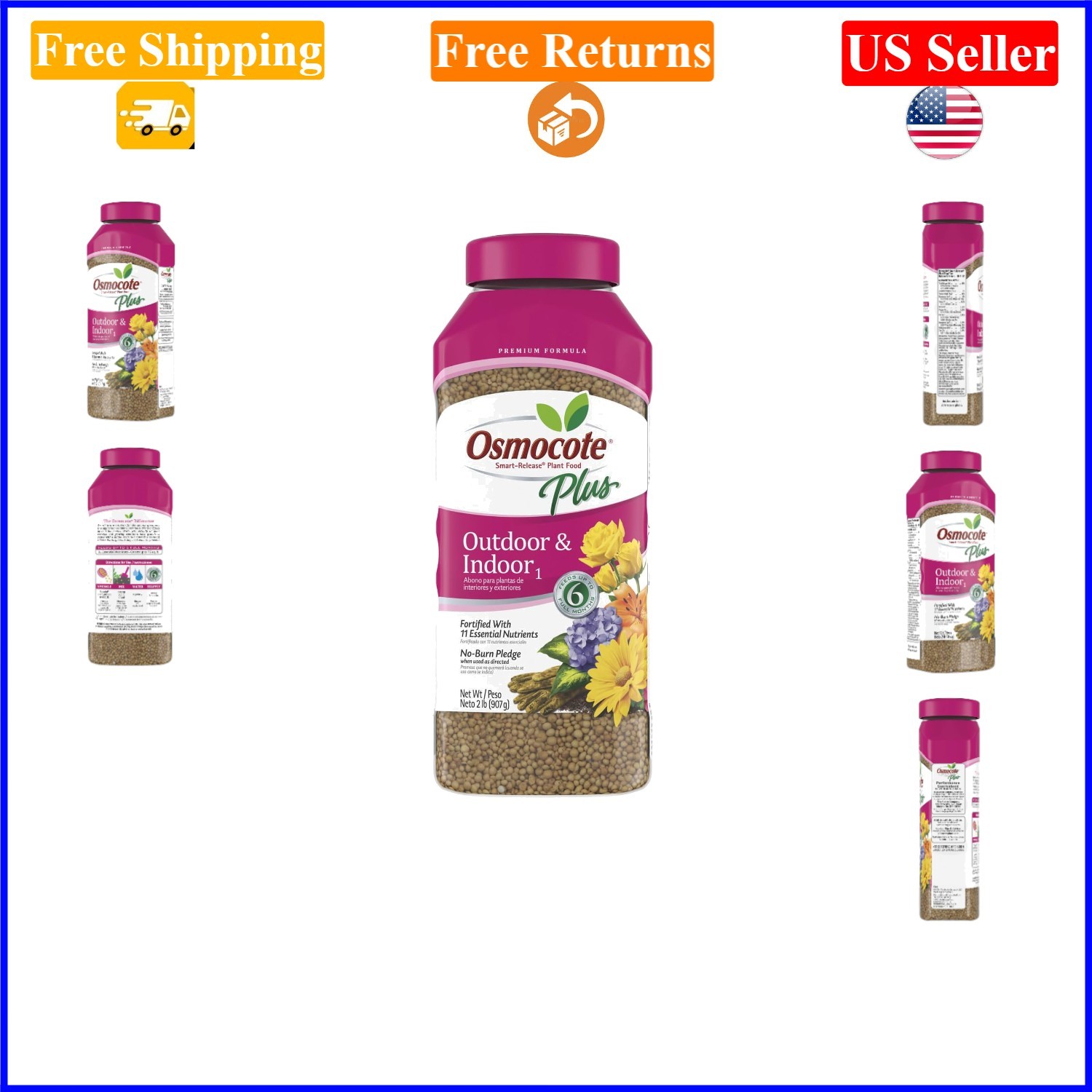 Smart-Release Plant Food Plus Indoor & Outdoor 2 lbs, 11 Nutrients, Continuou…