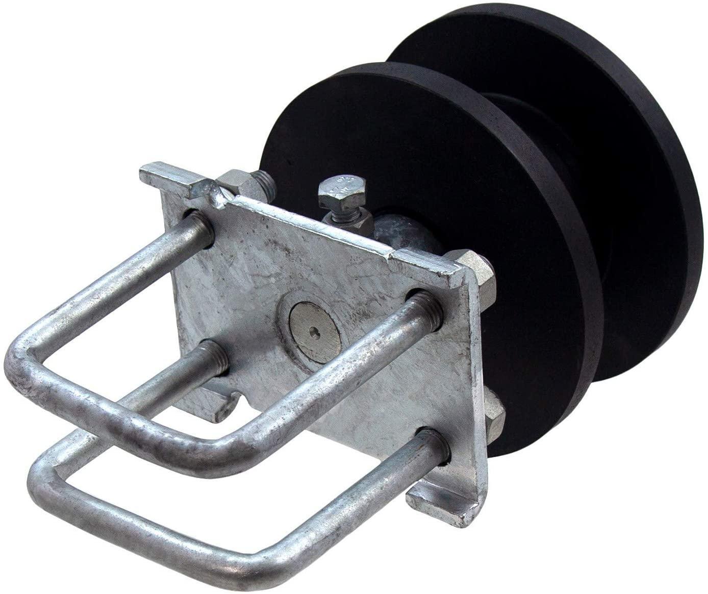 (4-Pack) 4″ Square Post x 2″ Square Gate Frame Premium Nylon Cantilever Roller