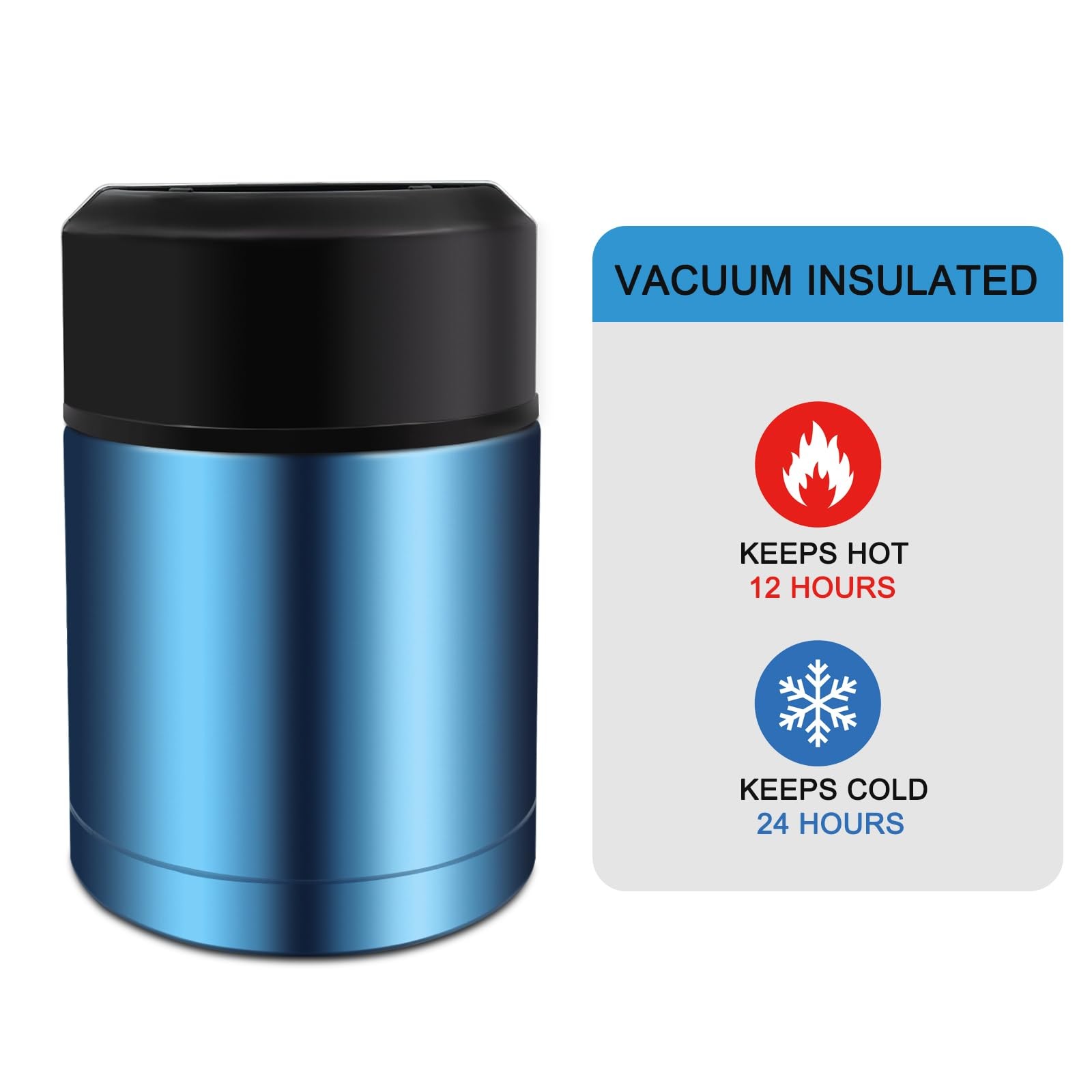 35Oz Soup Thermos, Stainless Steel Thermos for Hot Food, Wide Mouth Food Thermos