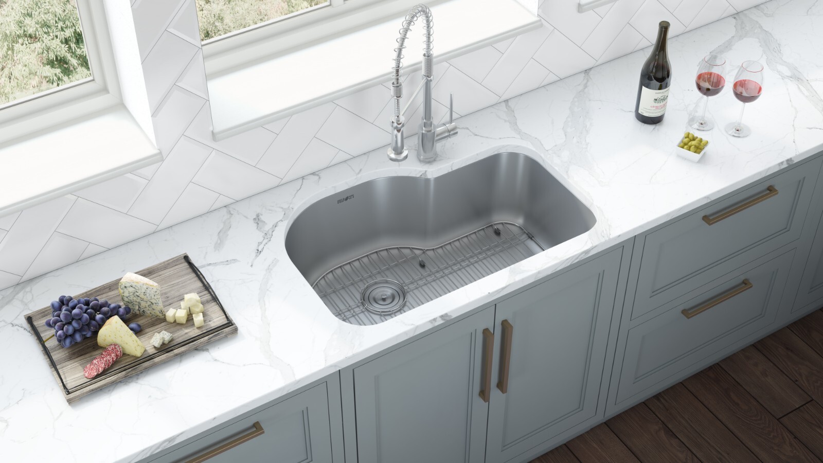 Ruvati 32-inch Undermount 16 Gauge Single Bowl Kitchen Sink- RVM4700