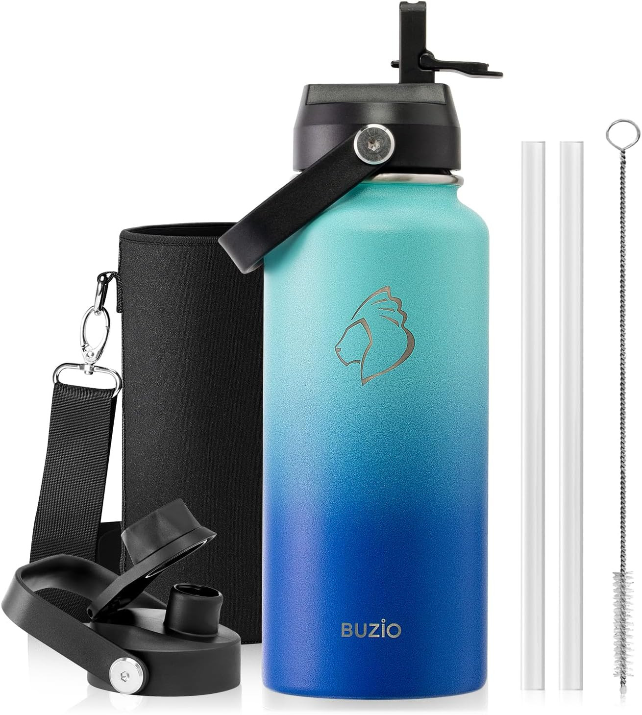 Stainless Steel Water Bottle (Cold for 48 Hrs, Hot for 24 Hrs), 32 Oz