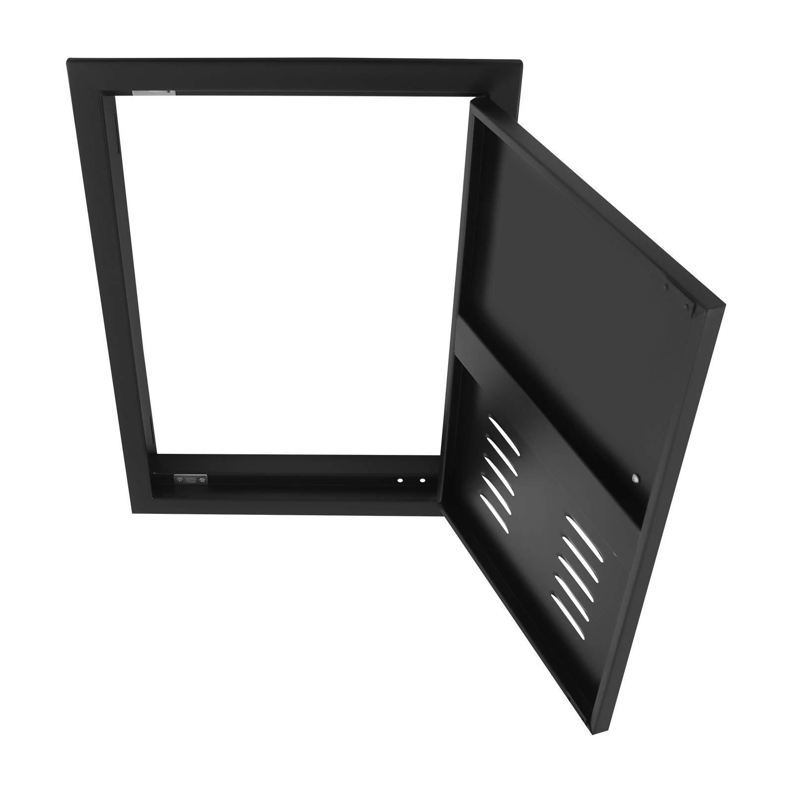 BBQ Access Door Black, Kitchen Doors, Flush Mount Single Vertical Door for BBQ
