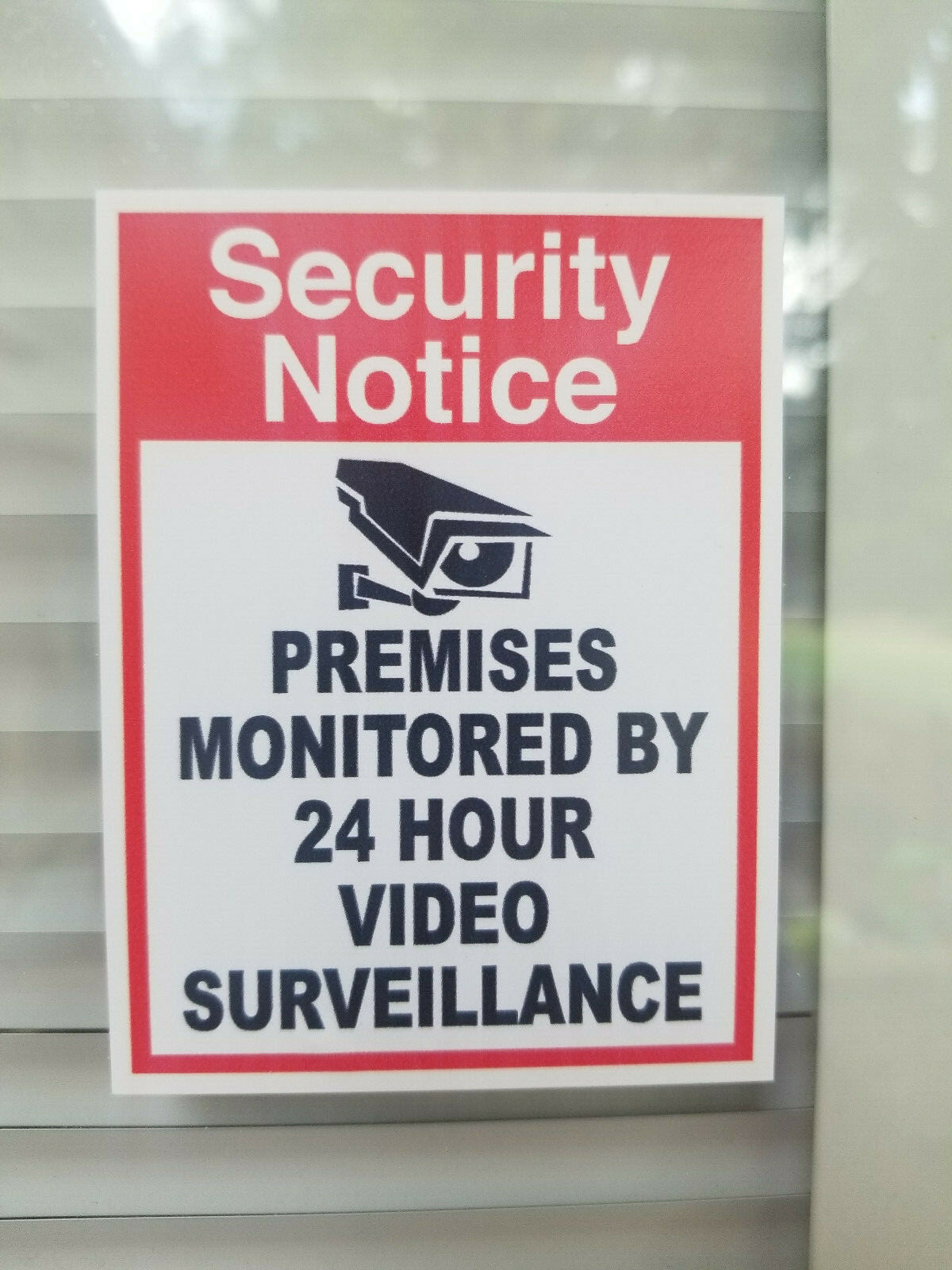 10 3M Home Surveillance Security Camera Video Sticker Warning Decal Outdoor Sign