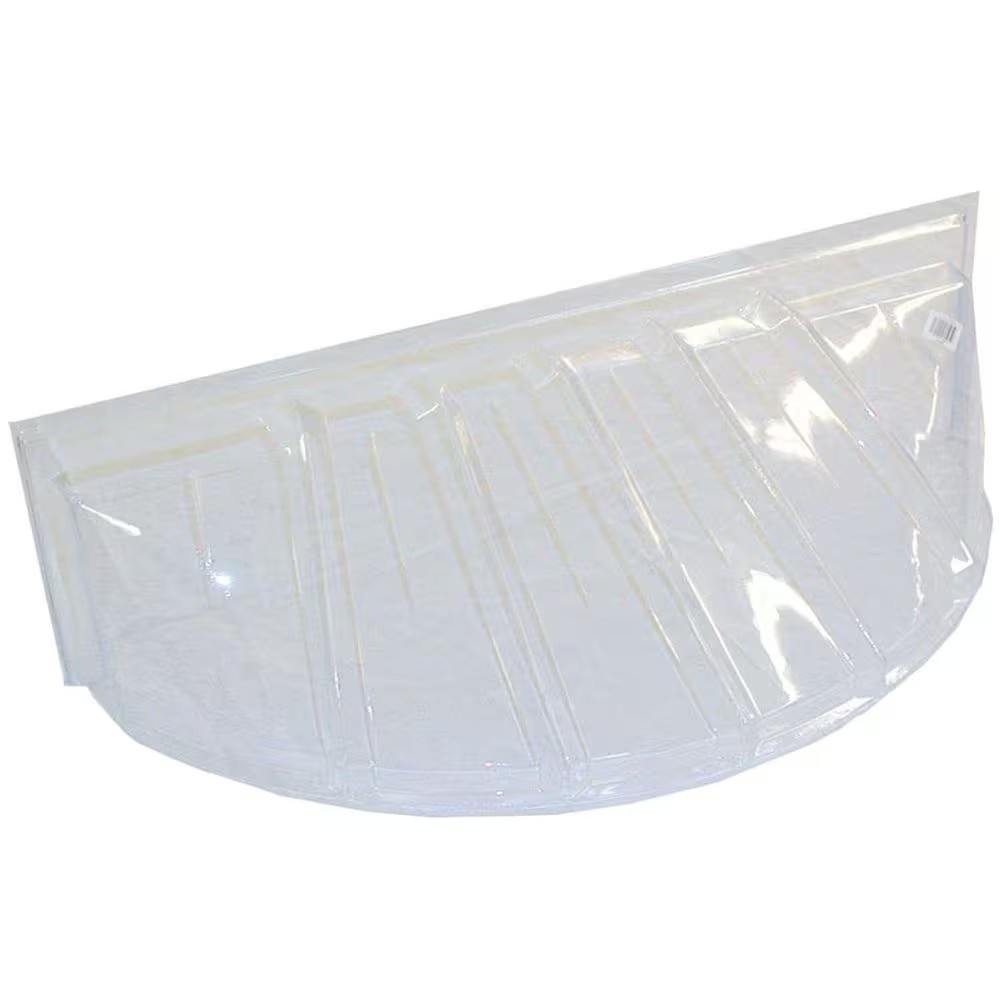 Window Well Cover Plastic Heavy-Duty Clear 19×15 in Basement Protector Durable