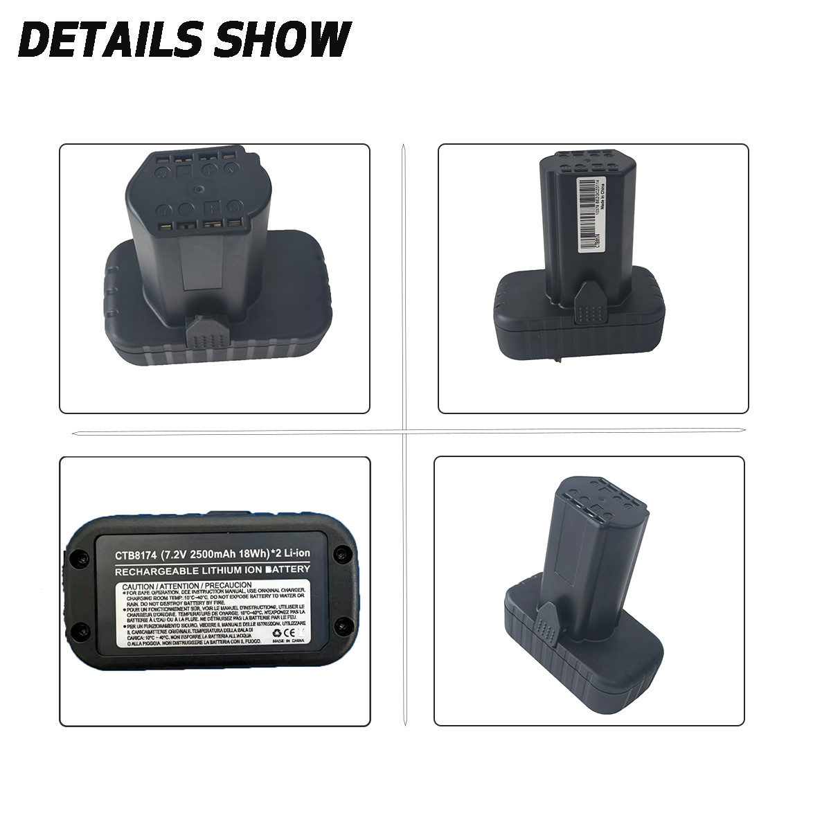 2 Pack For Snap-on 14.4V Battery CTB8174 CTB8172 CT861DB CTC722 CT825DB 2.5AH US